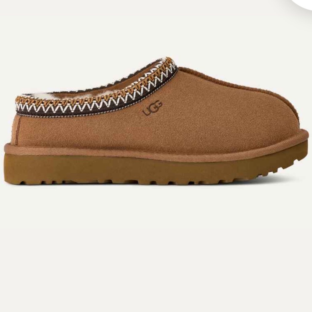 New Ugg Australia Tasman Slipper Shoes Chestnut Tan Sz 10 Suede